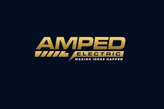 design a modern electric, electrical and energy logo