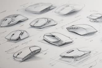 develop industrial and product design concept by sketches