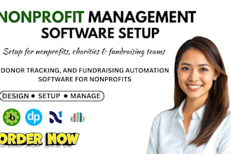 setup nonprofit donor management software via bloomerang donorperfect neon CRM