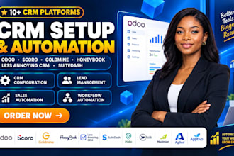 setup odoo, scoro, goldmine, honeybook, less annoying crm, suitedash, podio folk