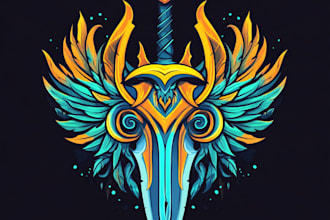 design fantasy game logo