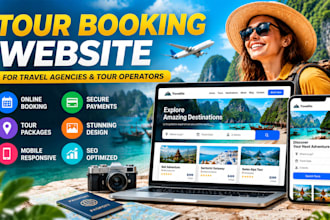 build high converting tour booking website travel agency website tour website
