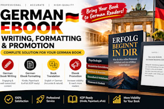 do german ebook promotion ebook write, german ebook formating, book translation