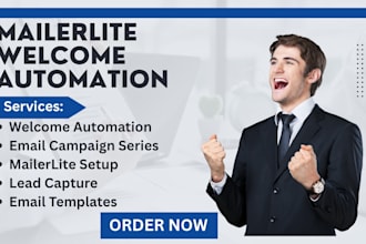 setup mailerlite welcome automation fitness gym store email campaign series