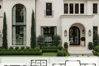 design luxury villa, house plans, floor plans and 3d renders