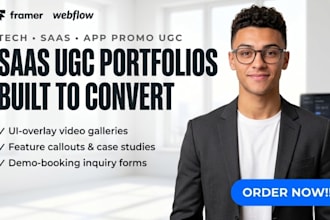 build a high converting tech and saas ugc portfolio