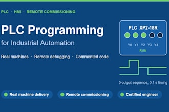 plc programming for industrial automation and hmi integration