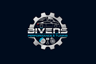 design a professional performance tuning and automotive logo