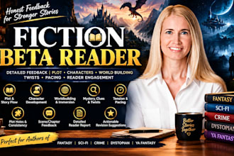 beta read crime fiction dystopian fantasy book beta reader