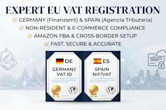 register your germany and spain vat number for amazon fba and ecommerce