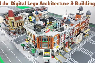 design custom lego mocs, lego architecture, lego city, step by step instruction