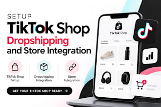 setup tiktok shop,dropshopping and store integration