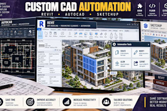 develop revit addin autocad plugin sketchup extension and custom automation tool