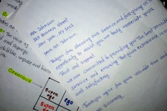 handwrite neat letters, notes, and assignments