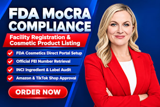 do fda mocra cosmetic facility registration and safety label compliance