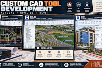 develop autocad plugin civil 3d automation revit API and custom cad tools