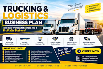 box truck flatbed logistics transportation freight broker trucking business plan
