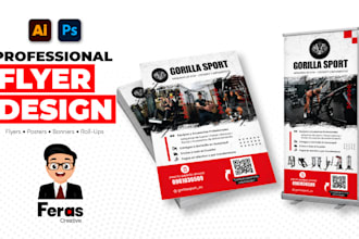 design professional flyers, posters and banners for print