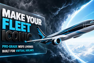 create custom livery, airplane livery, msfs livery design for msfs 2024