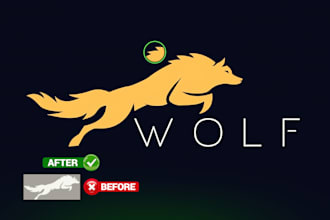fix logo, edit, redraw, recreate, modify, and fix ai image to vector