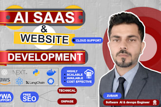build ai saas ai web application ai website with cloud support