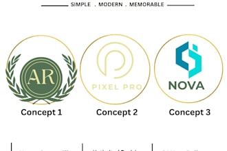 minimalist modern luxury logo for your brand