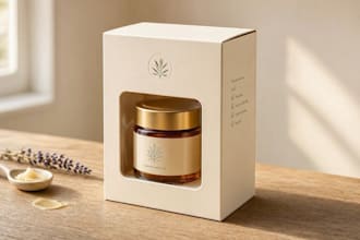 create modern product packaging design with dieline