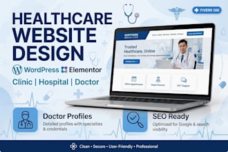 create  a  healthcare  website in  wordpress