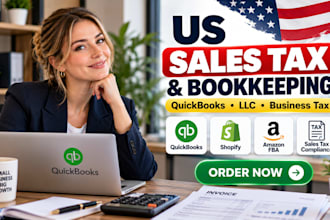 do US sales tax bookkeeping quickbooks llc tax filing business tax compliance