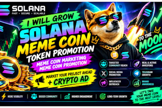 grow solana meme coin, token promotion, meme coin marketing, meme coin promotion