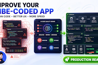 clean up, refactor and improve your vibe coded app or ai code