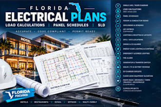 design florida electrical plans, load calculations, panel schedules and sld
