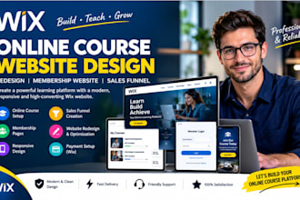 do wix online course wix website design redesign membership website sales funnel