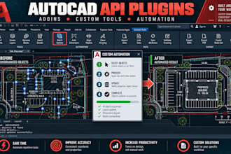 create autocad API plugins addins and custom automation tools