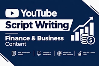 write engaging youtube scripts for finance channels