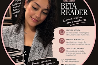 sou uma beta reader feedback construtivo e respeitoso