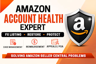fix amazon listing issues, suppressed listings and account health