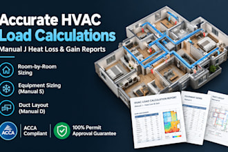 calculate hvac heat loss and heat gain using manual j