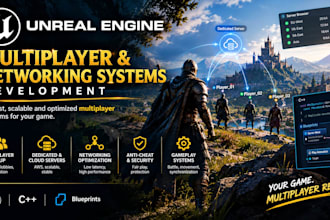unreal engine multiplayer and networking systems development