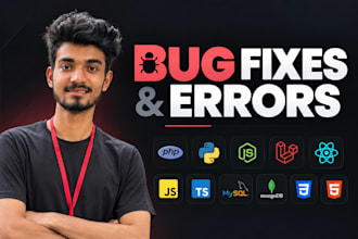 fix bugs and errors in your web or desktop application