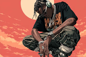 design music album cover , single or mixtape artwork