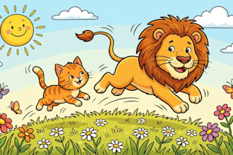 children story book illustration children story children story book illustration