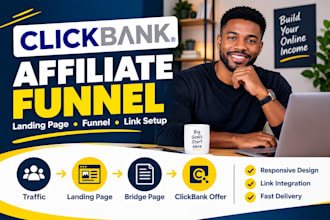build a clickbank affiliate landing page and sales funnel