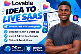 build lovable saas mvp, lovable dev web app with supabase and stripe