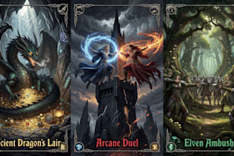 draw fantasy illustrations, concept art, and card game art