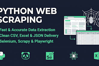 do python web scraping and extract data to excel