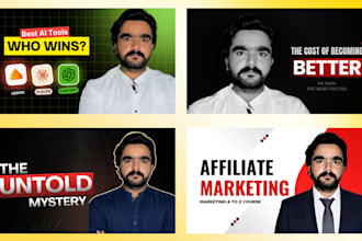 design viral youtube thumbnail or podcast thumbnail