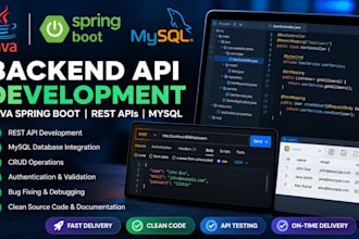 build java spring boot backend API with mysql