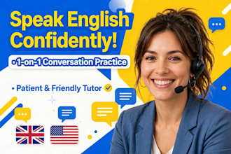 be your english conversation partner for 30 minutes