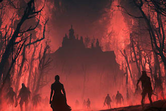 design fantasy, science fiction, horror novel book cover